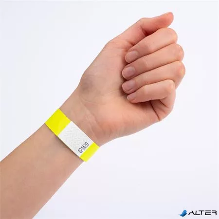 Karszalag, szakadásbiztos, 265x19 mm, AVERY ZWECKFORM "Tyvek", sárga