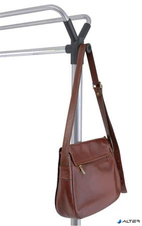 Ruhaállvány, mobil, 3db vállfával, ALBA, szürke