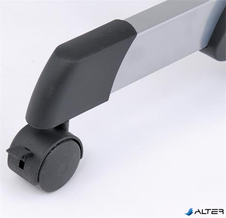 Ruhaállvány, mobil, 3db vállfával, ALBA, szürke