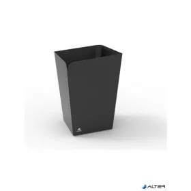 Papírkosár, fém, 18 l, ALBA, fekete