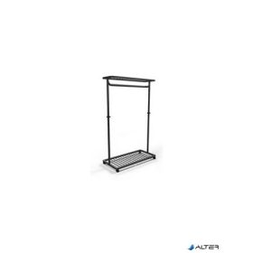   Ruhaállvány, mobil, fém váz, ALBA 'Noko', fekete