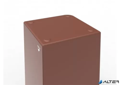Papírkosár, 18 liter, fém, ALBA, terrakotta