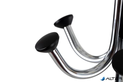 Ruhafogas, fém váz, műanyag gombokkal, ALBA "Chromy", króm