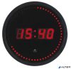 Falióra, LED kijelzős, 30 cm, ALBA "Horled", fekete