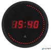 Falióra, LED kijelzős, 30 cm, ALBA "Horled", fekete
