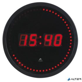   Falióra, LED kijelzős, 30 cm, ALBA 'Horled', fekete