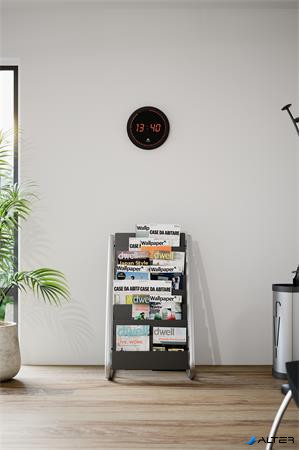 Falióra, LED kijelzős, 30 cm, ALBA 'Horled', fekete