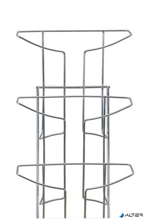 Katalógustartó, fali, A4, 21 rekeszes, ALBA, ezüst