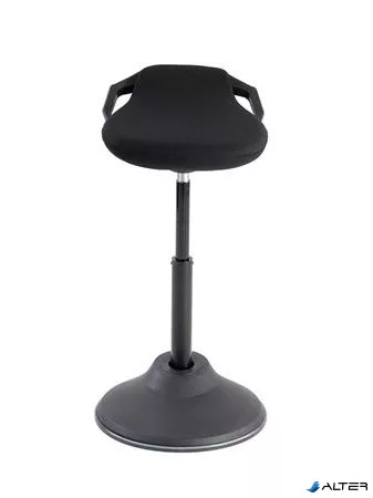 Ülő/álló szék, ergonomikus, ALBA "Flexy", fekete