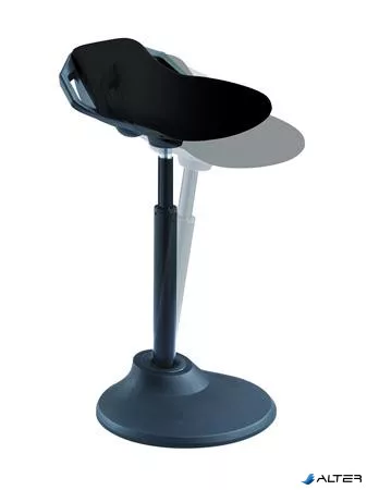 Ülő/álló szék, ergonomikus, ALBA 'Flexy', fekete