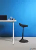 Ülő/álló szék, ergonomikus, ALBA "Flexy", fekete