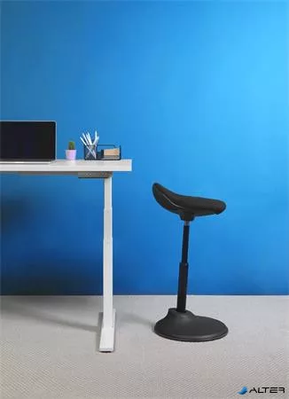 Ülő/álló szék, ergonomikus, ALBA 'Flexy', fekete