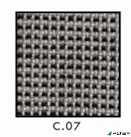 Tárgyalószék, szövetborítás, fekete fémváz, "Felicia", szürke