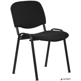   Tárgyalószék, szövetborítás, fekete fémváz, "Felicia", fekete