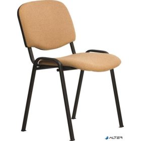   Tárgyalószék, szövetborítás, fekete fémváz, 'Felicia', drapp