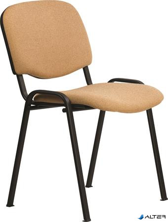 Tárgyalószék, szövetborítás, fekete fémváz, "Felicia", drapp