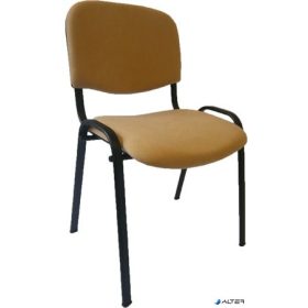   Tárgyalószék, szövetborítás, fekete fémváz, "Felicia", drapp