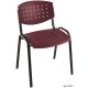 Tárgyalószék lyukacsos műanyag, 'Taurus' bordó