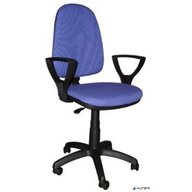   Irodai forgószék, szövetborítás, LX karfás, 'Megane', kék