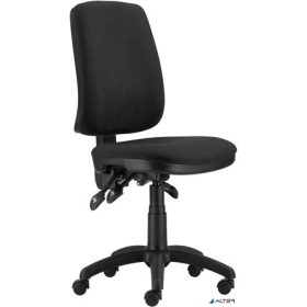   Irodai forgószék, szövetborítás, fekete lábkereszt, '1640 ASYN', fekete