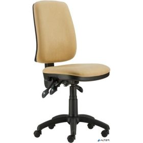   Irodai forgószék, szövetborítás, fekete lábkereszt, '1640 ASYN', bézs