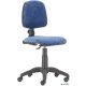 Irodai forgószék, szövetborítás, fekete lábkereszt, 'Bora', kék
