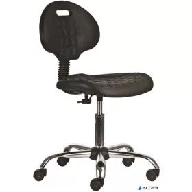   Munkaszék, antisztatikus,háttámlás, műanyag ülőfelület, '1291', fekete