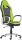 Főnöki szék, mesh és műbőr borítás, műanyag lábkereszt, 'Oregon', szürke-zöld