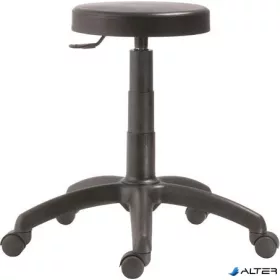   Munkaszék, gázliftes, szövetborítás, műanyag lábkereszt, "1030 Zon", fekete