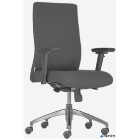   Irodai forgószék, szövetborítás, karfás, krómozott lábkereszt, "Boston 24", szürke