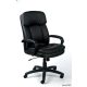 Főnöki szék, hintamechanikával, fekete műbőrborítás, fekete lábkereszt, MAYAH "Duke"