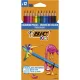 Színes ceruza készlet, BIC KIDS "Tropicolors", 12 különböző szín