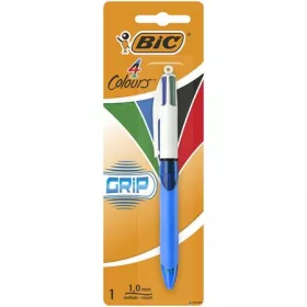   Golyóstoll, 0,32 mm, nyomógombos, négyszínű, BIC '4 Colours Grip Original'