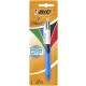 Golyóstoll, 0,32 mm, nyomógombos, négyszínű, BIC '4 Colours Grip Original'