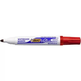   Flipchart- és táblamarker, 1,4 mm, kúpos, BIC' Velleda ecolutions', piros