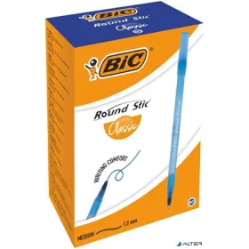   Golyóstoll, 0,32 mm, kupakos, BIC "Round Stic Classic", kék