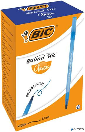 Golyóstoll, 0,32 mm, kupakos, BIC "Round Stic Classic", kék