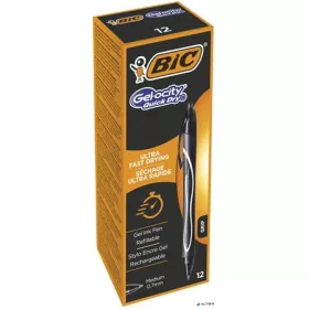   Zseléstoll, 0,3 mm, nyomógombos, BIC 'Gel-ocity Quick Dry', fekete