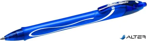 Zseléstoll, 0,3 mm, nyomógombos, BIC "Gel-ocity Quick Dry", kék