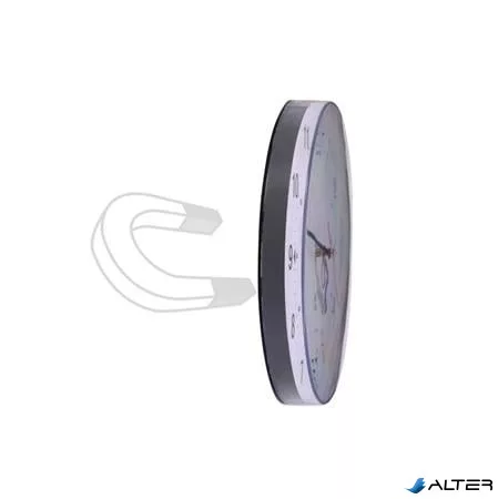 Falióra, mágneses hátlappal, 25 cm, ALBA "Classic", fekete