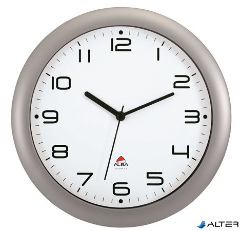 Falióra, 30 cm, ALBA "Hornew", ezüst