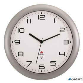   Falióra, rádióvezérlésű, 30 cm, ALBA "Hornewrc", ezüst