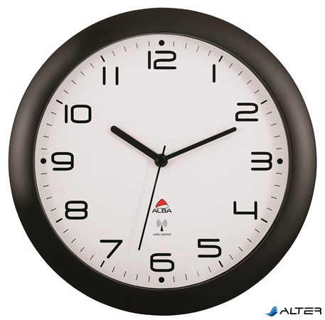Falióra, rádióvezérlésű, 30 cm, ALBA "Hornewrc", fekete