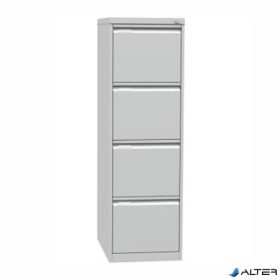   Függőmappatároló fémszekrény, 4 fiókos, MAYAH, szürke