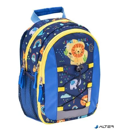 Hátizsák, cipzáras, BELMIL 'Mini Kiddy Little Jungle', dzsungel