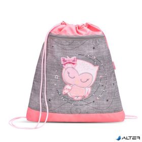   Tornazsák, BELMIL 'Little Owl', szürke-rózsaszín, bagoly