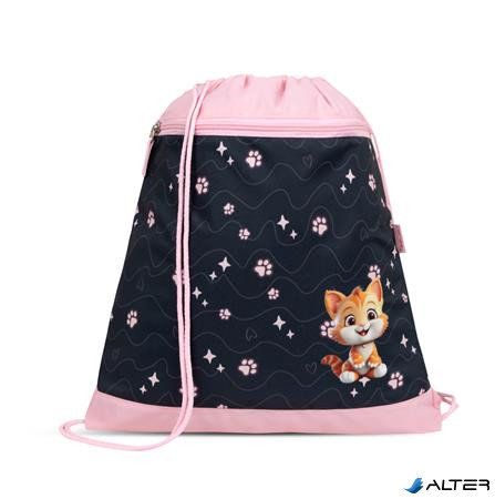 Tornazsák, BELMIL "Cute Kitten", fekete-rózsaszín, cica