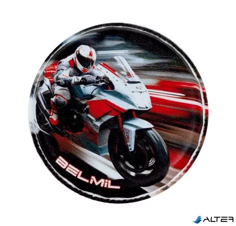 Matrica, tépőzáras, Classy Plus táskához, BELMIL 'No Limit' versenyautó