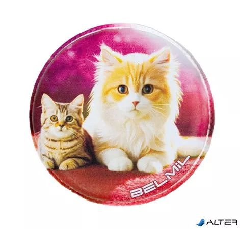 Matrica, tépőzáras, Classy Plus táskához, BELMIL 'Cats', cica