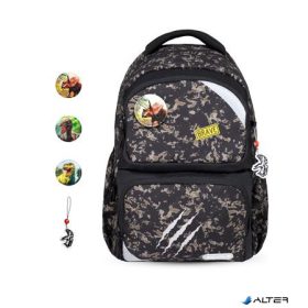   Iskolatáska, cipzáras, BELMIL 'Maxi Pack Dinosaur World', dinoszaurusz